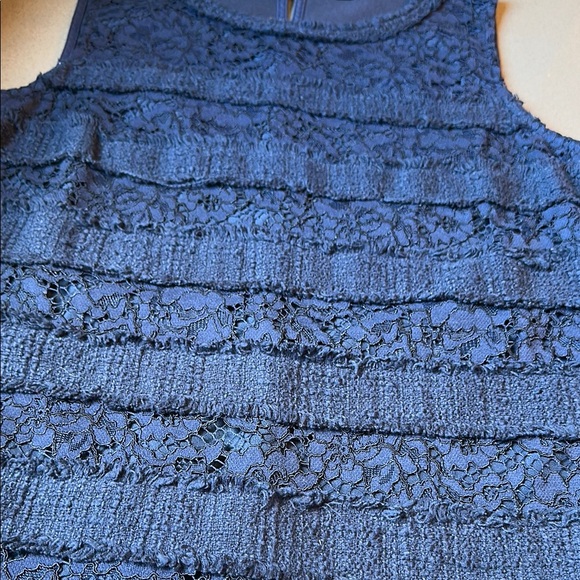 J. Crew Ruffled Blue Tank Top - Picture 4 of 5